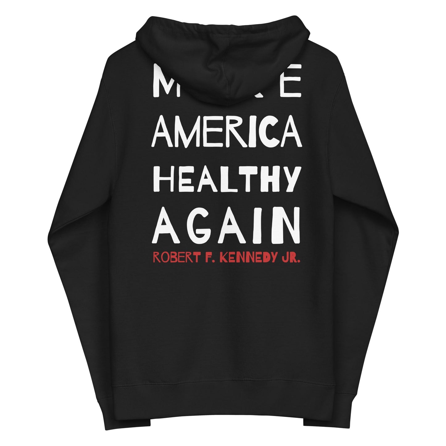 Make America Healthy Again II Unisex Fleece Zip Up Hoodie - Team Kennedy Official Merchandise