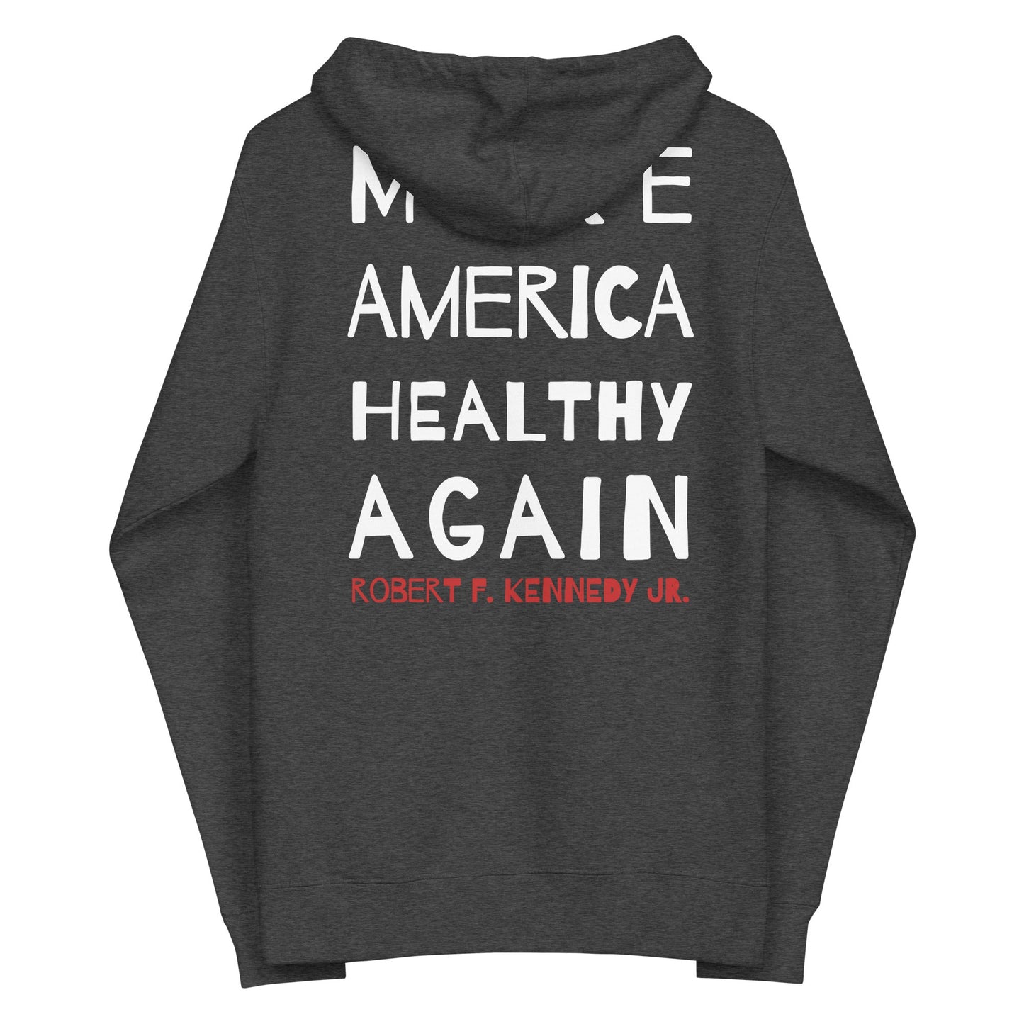 Make America Healthy Again II Unisex Fleece Zip Up Hoodie - Team Kennedy Official Merchandise