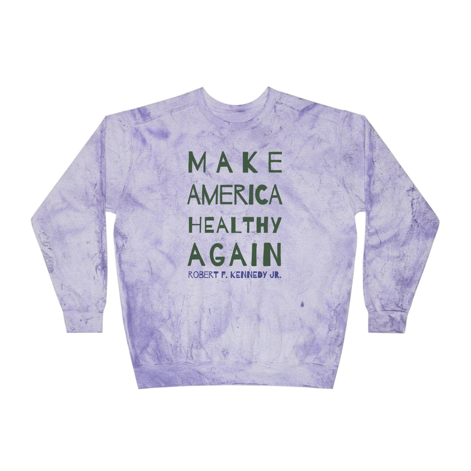 Make America Healthy Again II Unisex Splatter Paint Crewneck Sweatshirt - Team Kennedy Official Merchandise