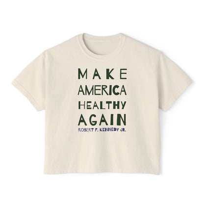 Make America Healthy Again II Women's Boxy Tee - Team Kennedy Official Merchandise