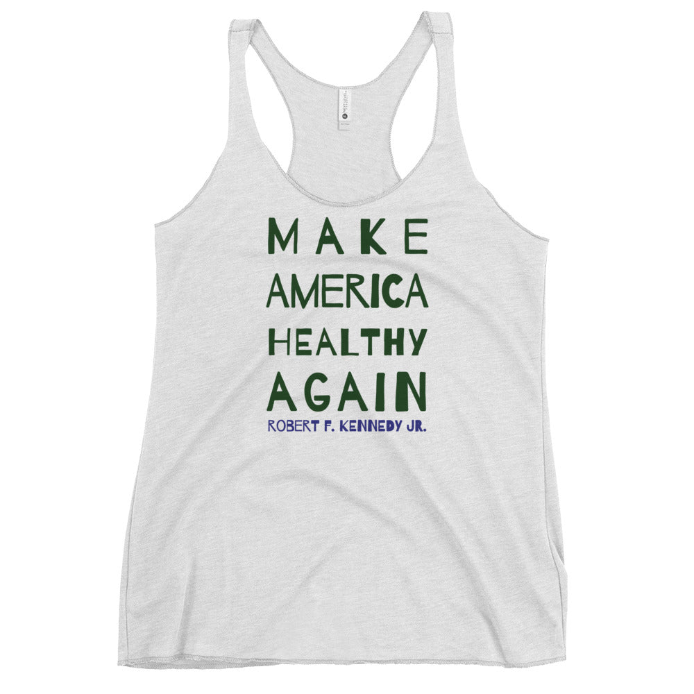 Make America Healthy Again II Women's Racerback Tank - Team Kennedy Official Merchandise