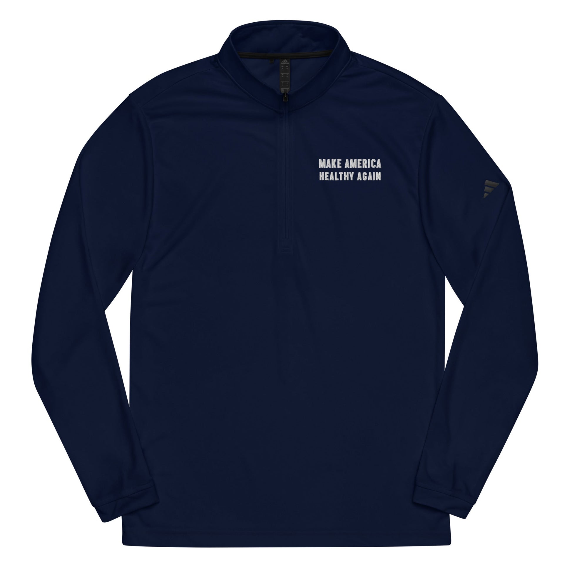 Make America Healthy Again III Adidas Quarter Zip Pullover - Team Kennedy Official Merchandise