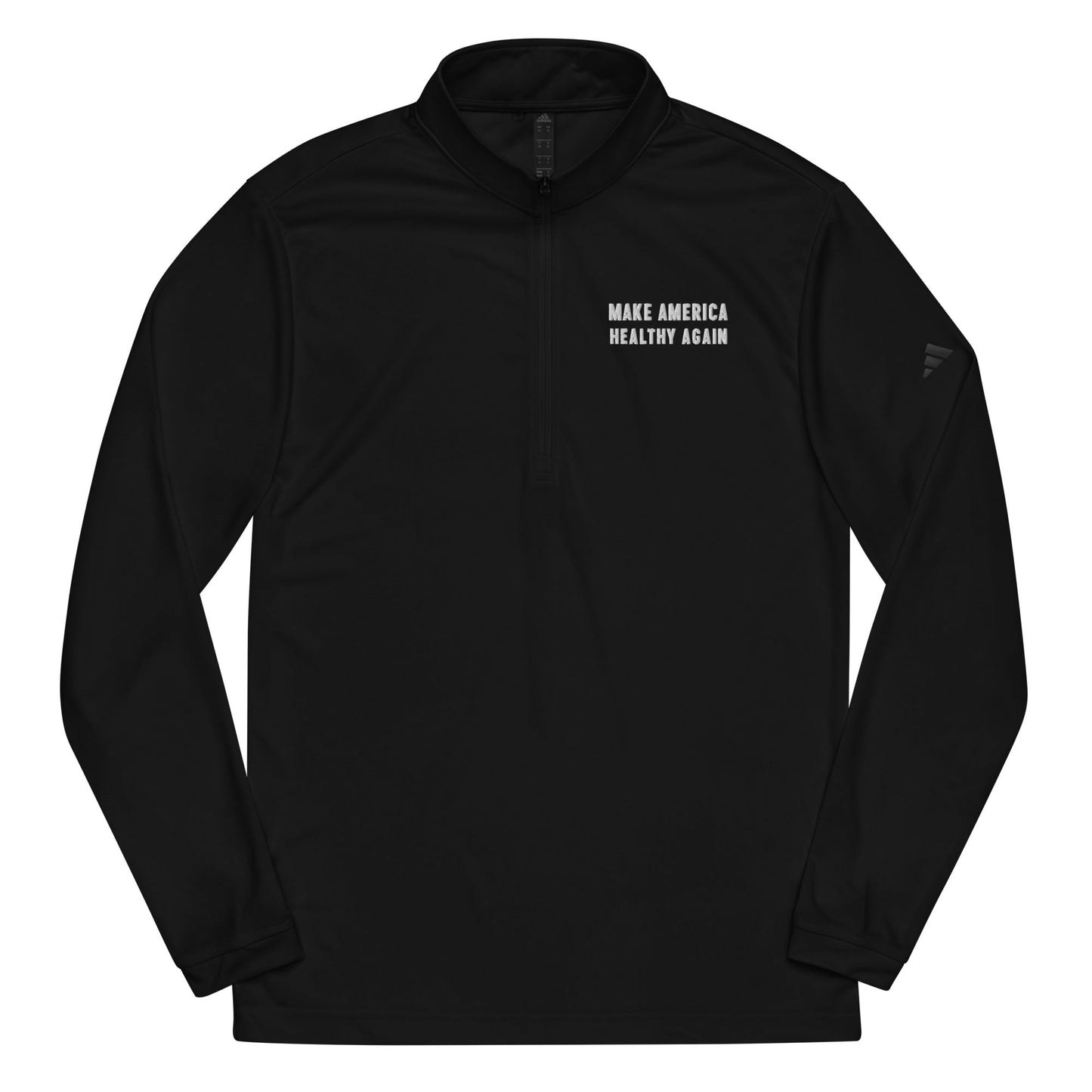 Make America Healthy Again III Adidas Quarter Zip Pullover - Team Kennedy Official Merchandise