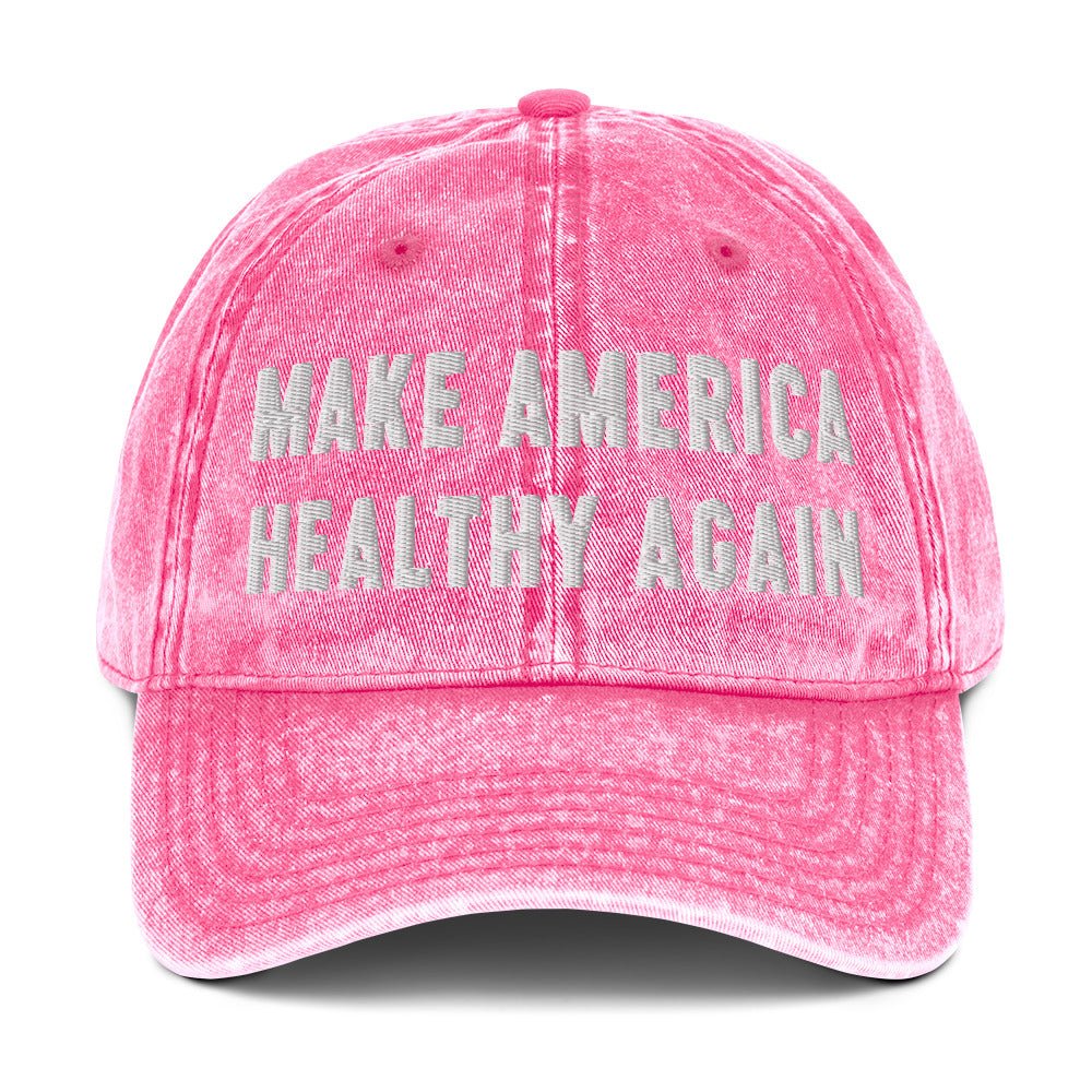 Make America Healthy Again III Vintage Cotton Twill Cap - Team Kennedy Official Merchandise