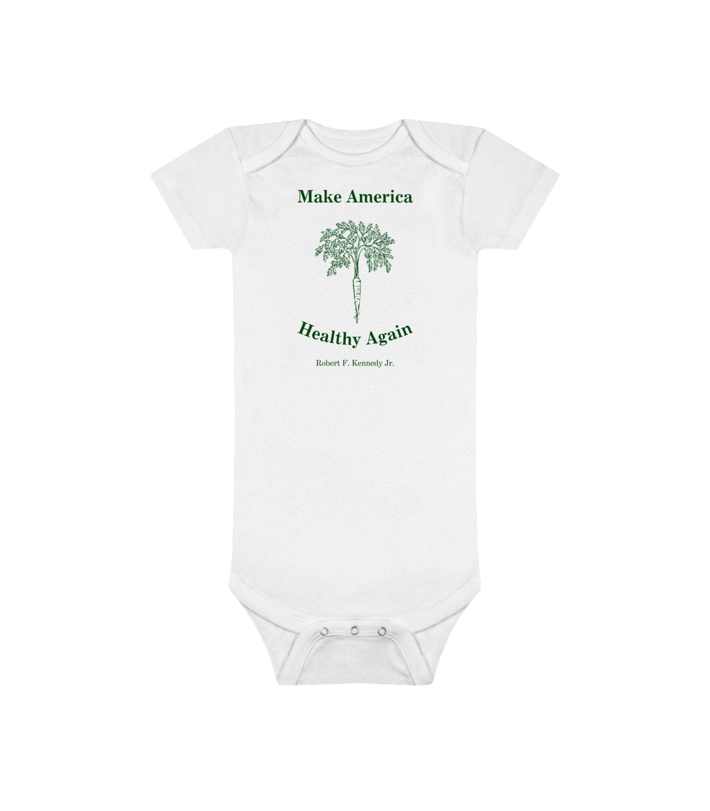 Make America Healthy Again Onesie® Organic Baby Bodysuit - Team Kennedy Official Merchandise