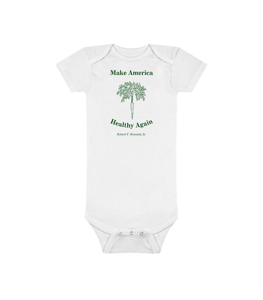 Make America Healthy Again Onesie® Organic Baby Bodysuit - Team Kennedy Official Merchandise