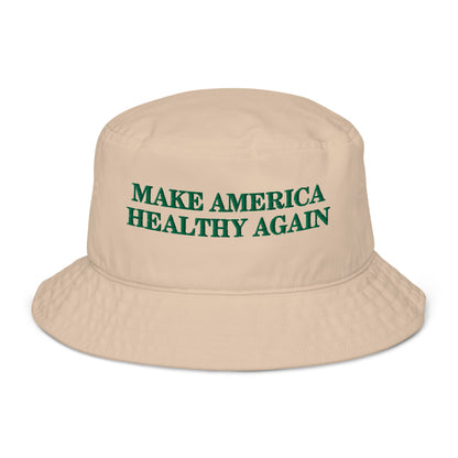 Make America Healthy Again Organic Bucket Hat - Team Kennedy Official Merchandise