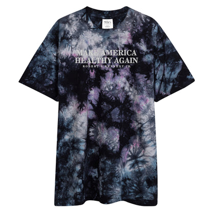 Make America Healthy Again Oversized Tie - Dye Tee - Team Kennedy Official Merchandise