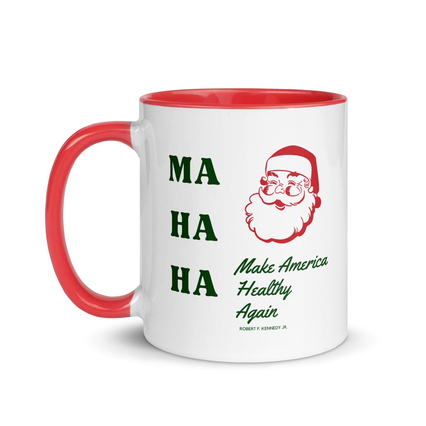 Make America Healthy Again Santa Mug with Color Inside - Team Kennedy Official Merchandise