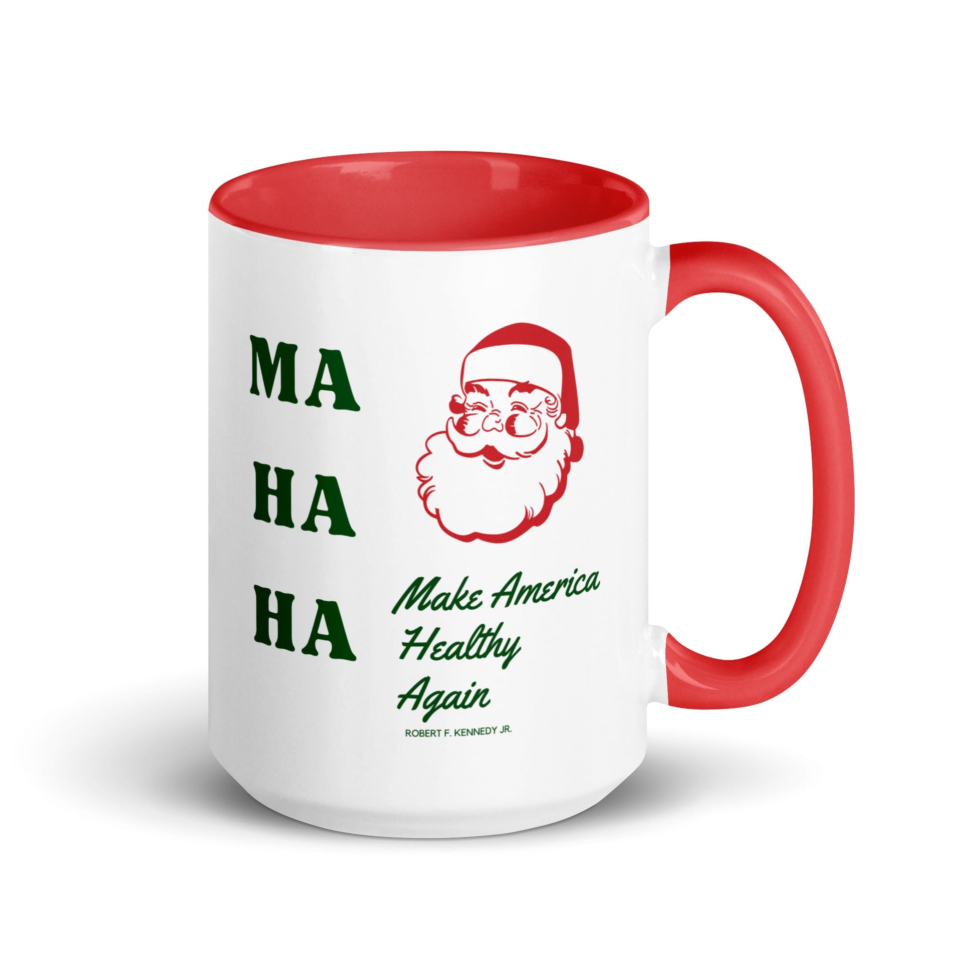 Make America Healthy Again Santa Mug with Color Inside - Team Kennedy Official Merchandise