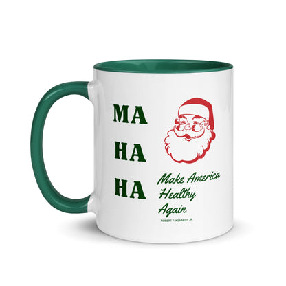 Make America Healthy Again Santa Mug with Color Inside - Team Kennedy Official Merchandise