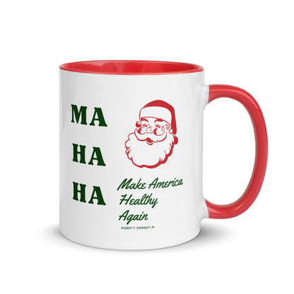 Make America Healthy Again Santa Mug with Color Inside - Team Kennedy Official Merchandise