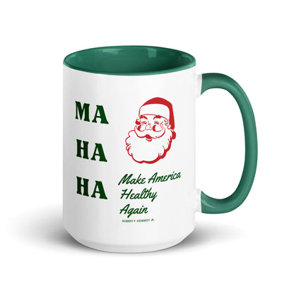 Make America Healthy Again Santa Mug with Color Inside - Team Kennedy Official Merchandise