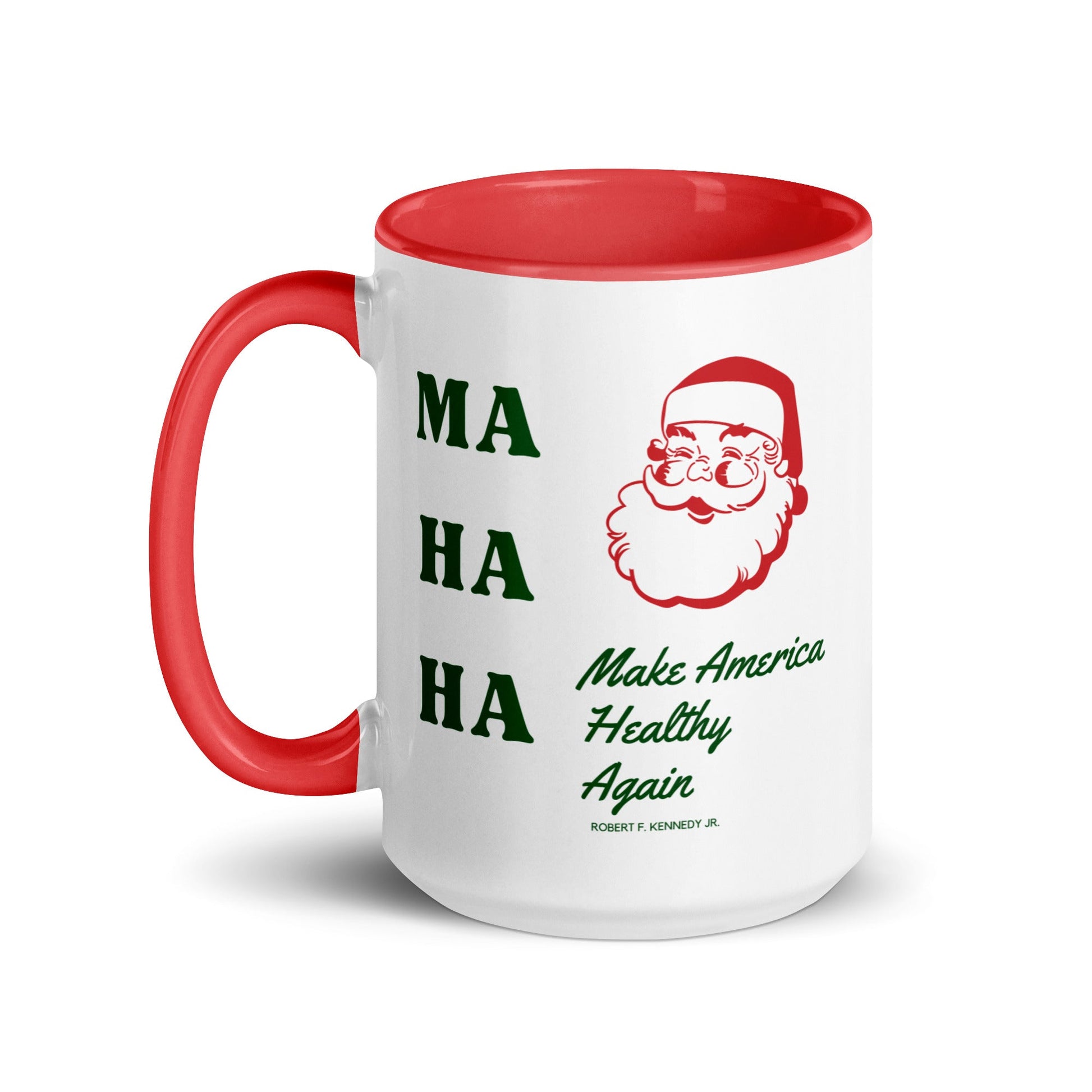 Make America Healthy Again Santa Mug with Color Inside - Team Kennedy Official Merchandise