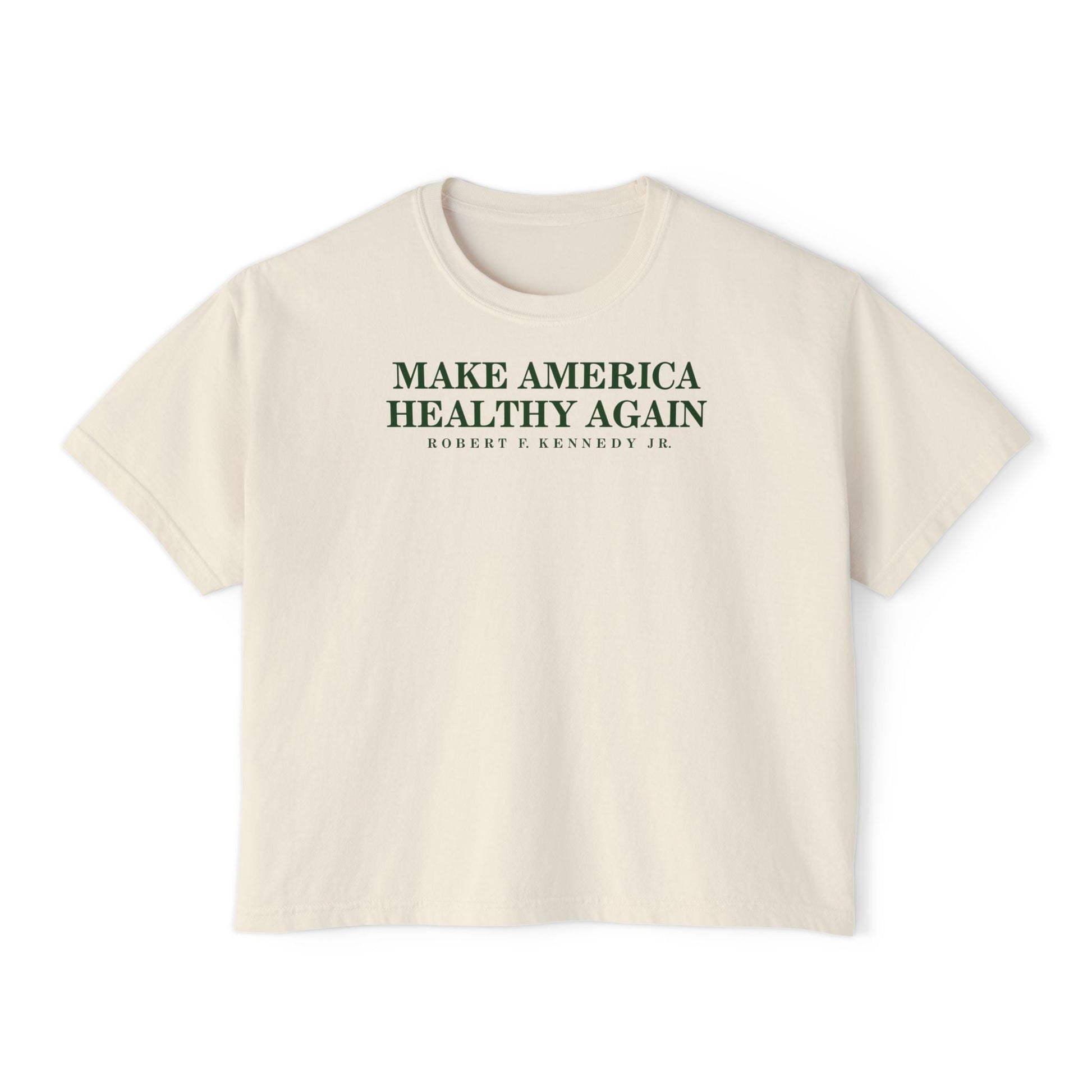 Make America Healthy Again Women's Boxy Tee - Team Kennedy Official Merchandise