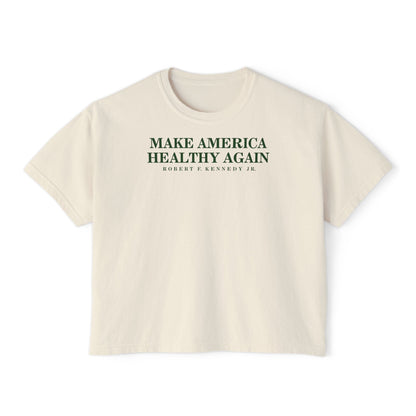 Make America Healthy Again Women's Boxy Tee - Team Kennedy Official Merchandise