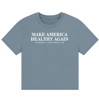 Make America Healthy Again Women's Organic Boxy Tee - Team Kennedy Official Merchandise