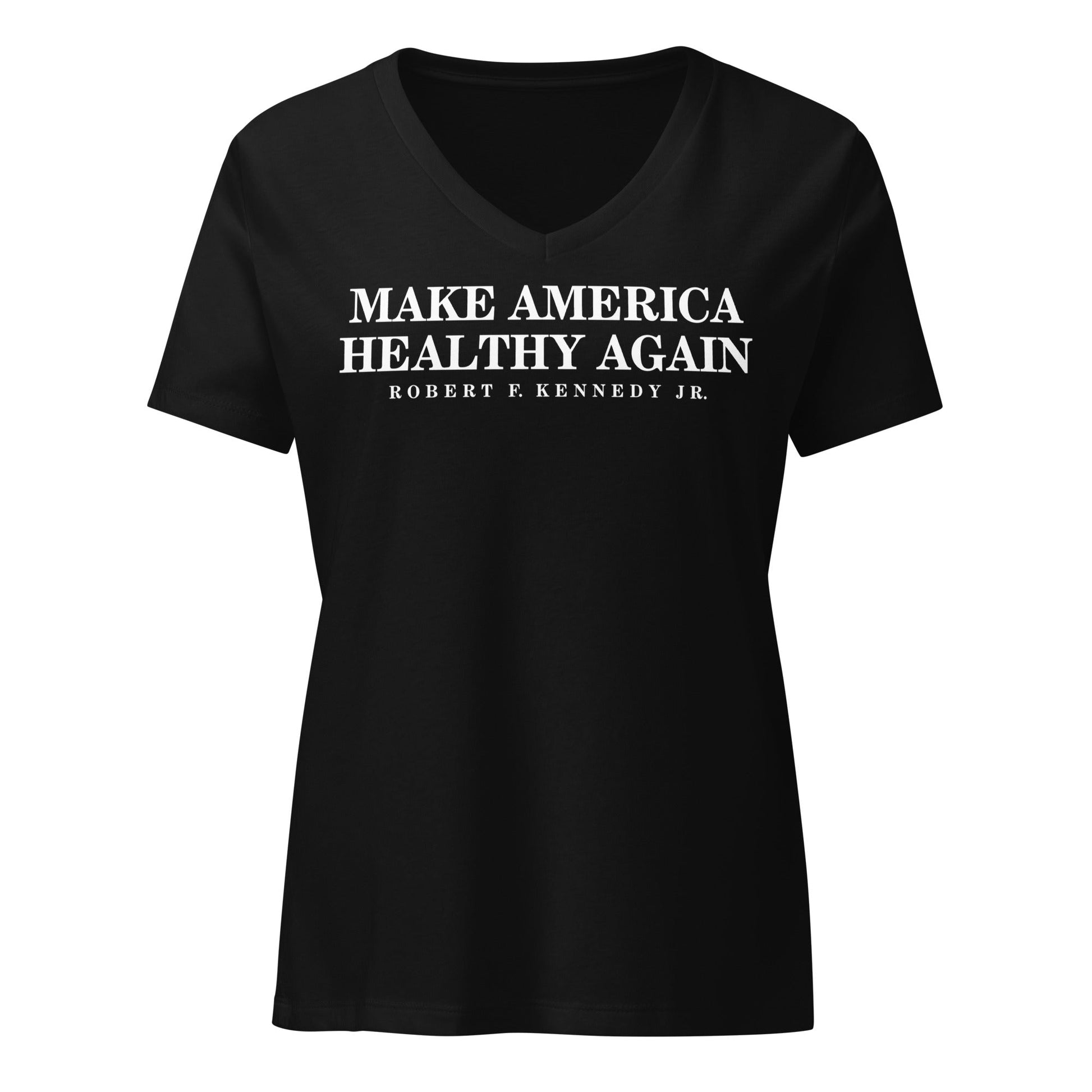 Make America Healthy Again Women’s Relaxed V - Neck Tee - Team Kennedy Official Merchandise