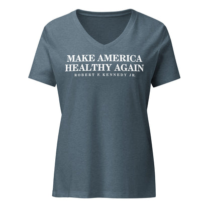 Make America Healthy Again Women’s Relaxed V - Neck Tee - Team Kennedy Official Merchandise