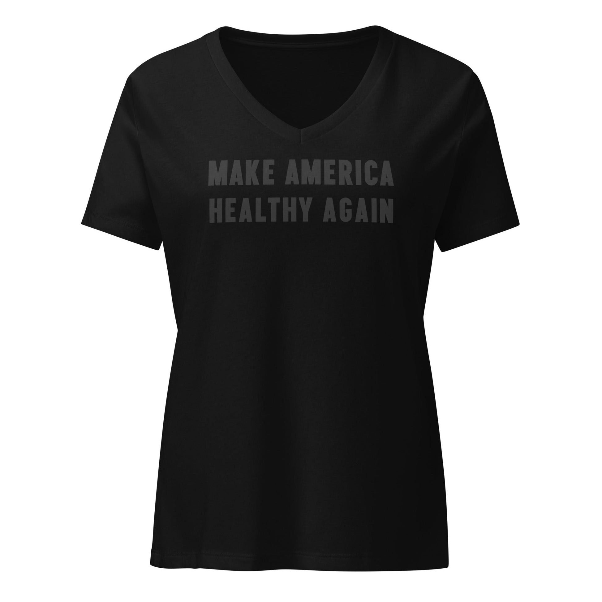 Make America II Onyx Women’s Relaxed V - Neck Tee - Team Kennedy Official Merchandise