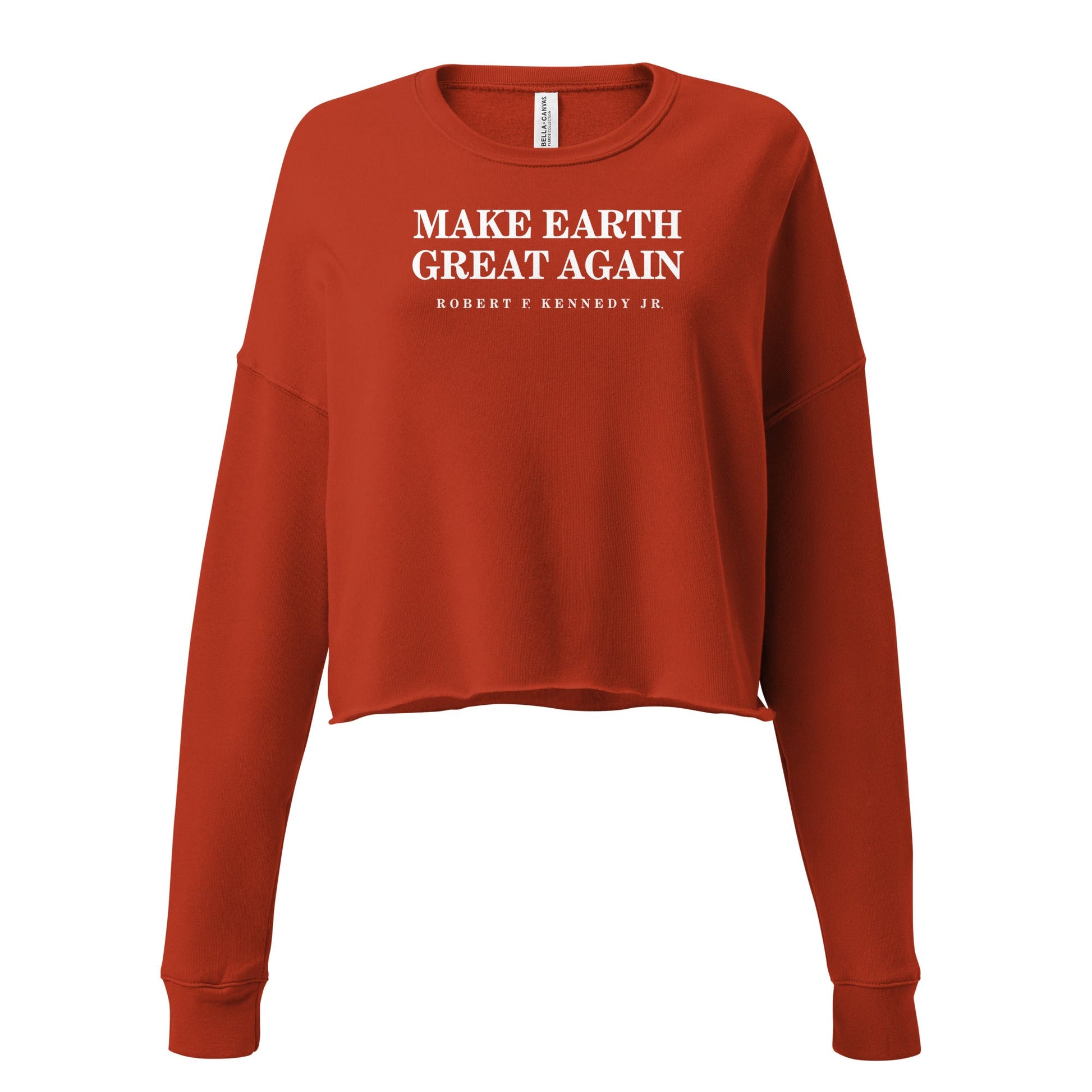 Make Earth Great Again Crop Sweatshirt - Team Kennedy Official Merchandise