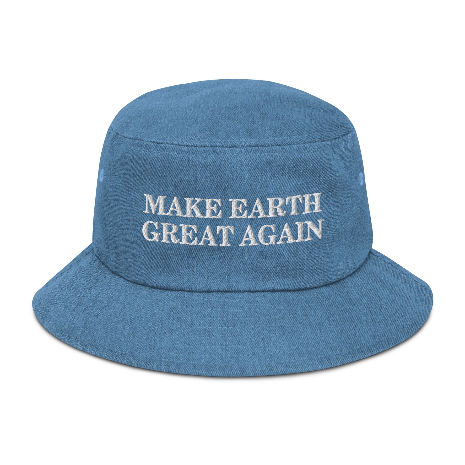 Make Earth Great Again Denim Bucket Hat - Team Kennedy Official Merchandise