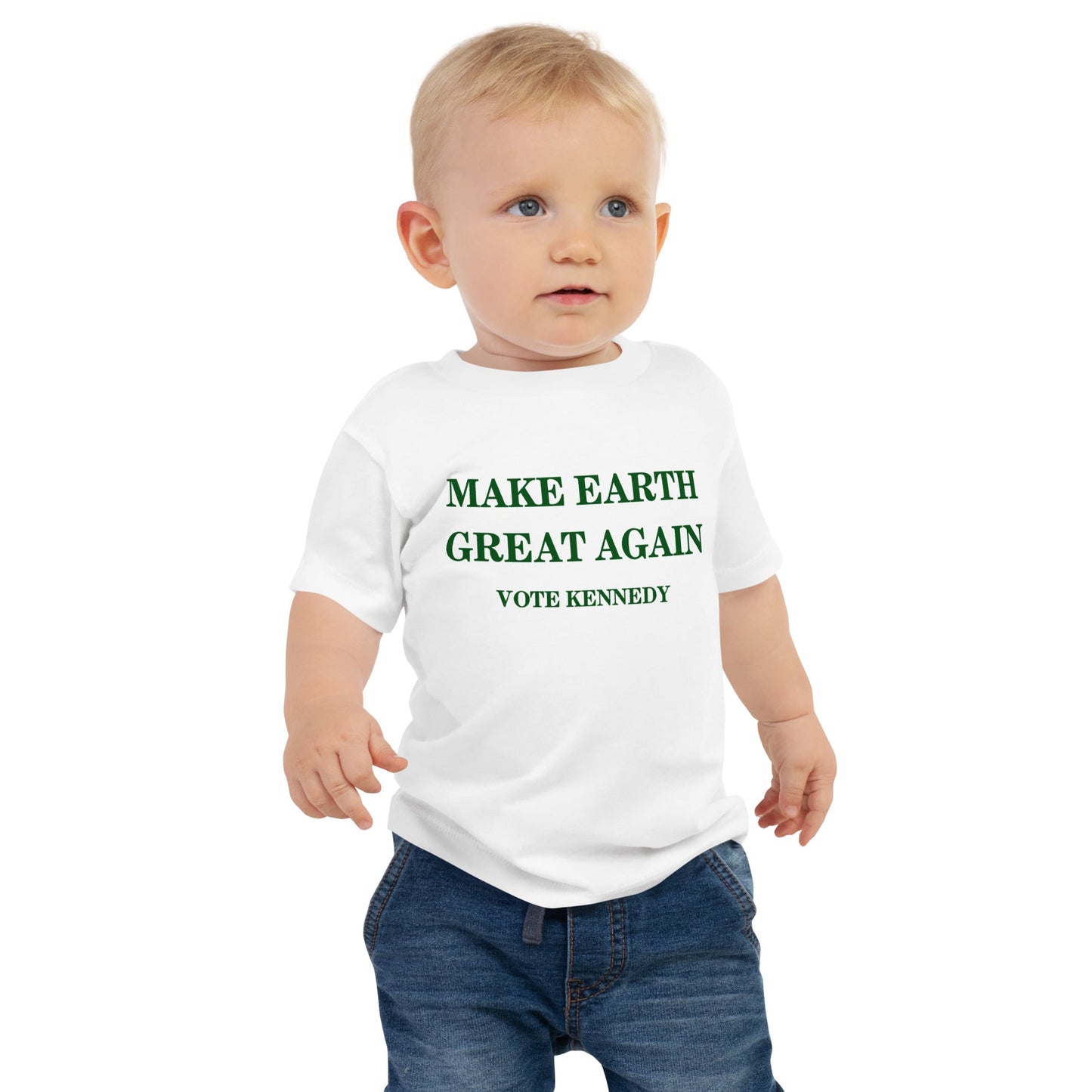 Make Earth Great Again Kennedy Campaign Baby Tee - TEAM KENNEDY. All rights reserved