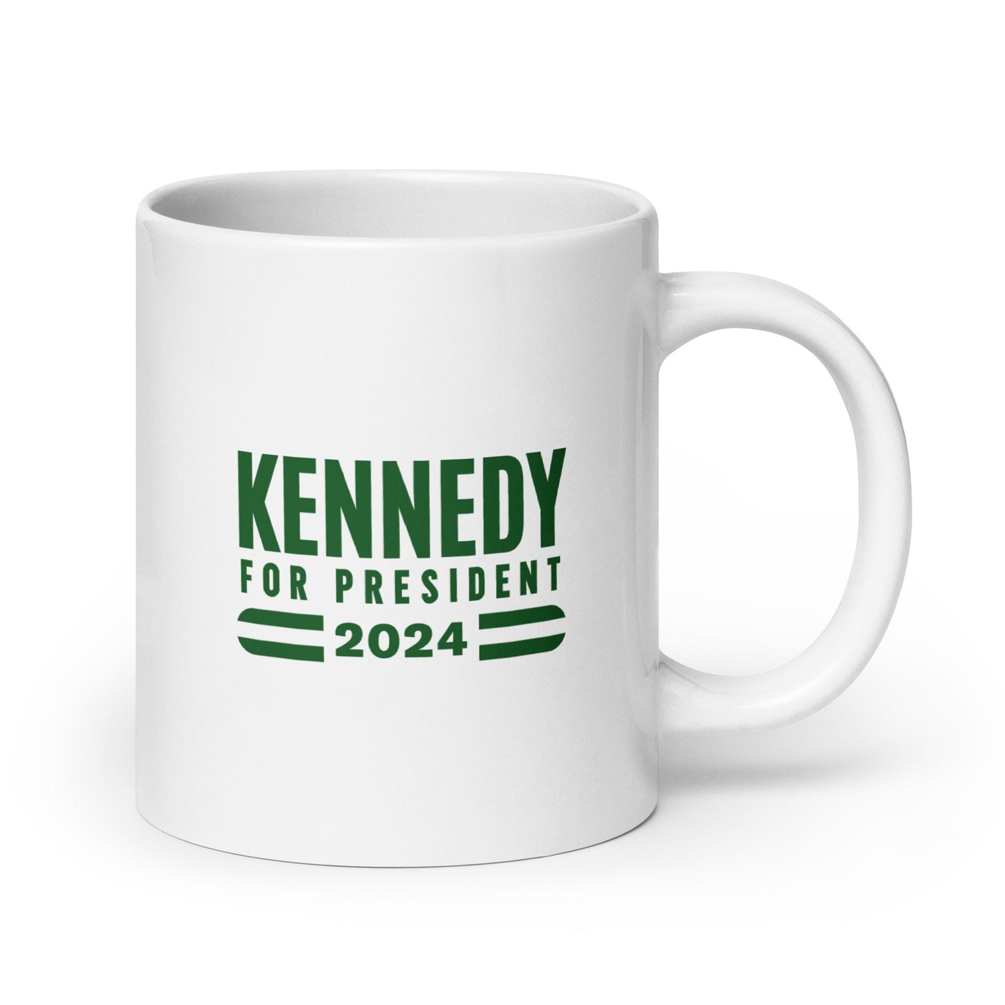 Make Earth Great Again White Glossy Mug - TEAM KENNEDY. All rights reserved