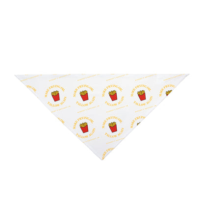 Make Frying Oil Tallow Again Dog Bandana - Team Kennedy Official Merchandise