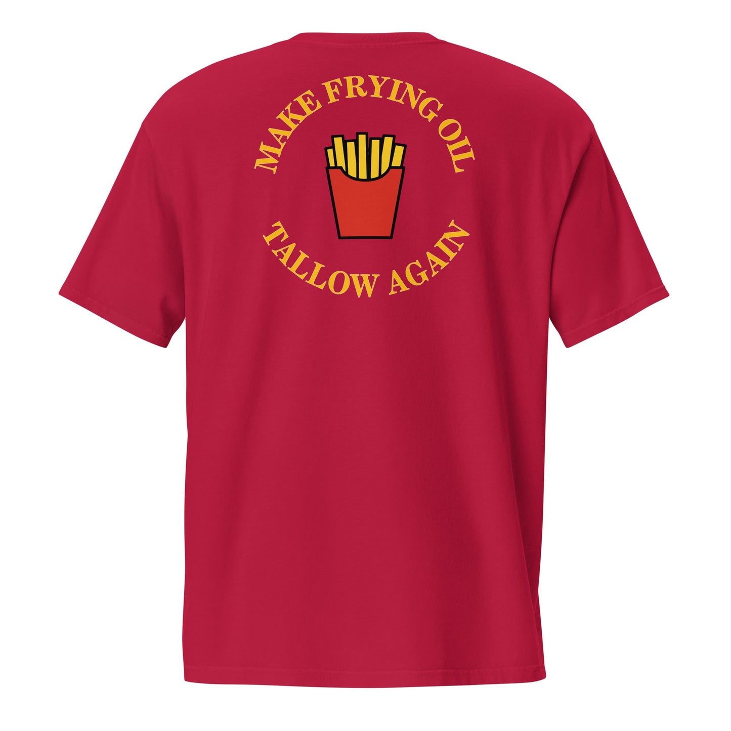 Make Frying Oil Tallow Again Fries Unisex Pocket Tee - Team Kennedy Official Merchandise