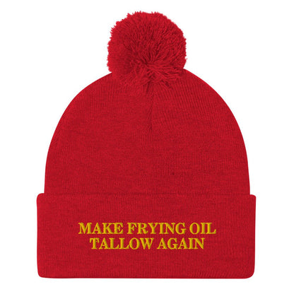 Make Frying Oil Tallow Again Pom - Pom Beanie - Team Kennedy Official Merchandise