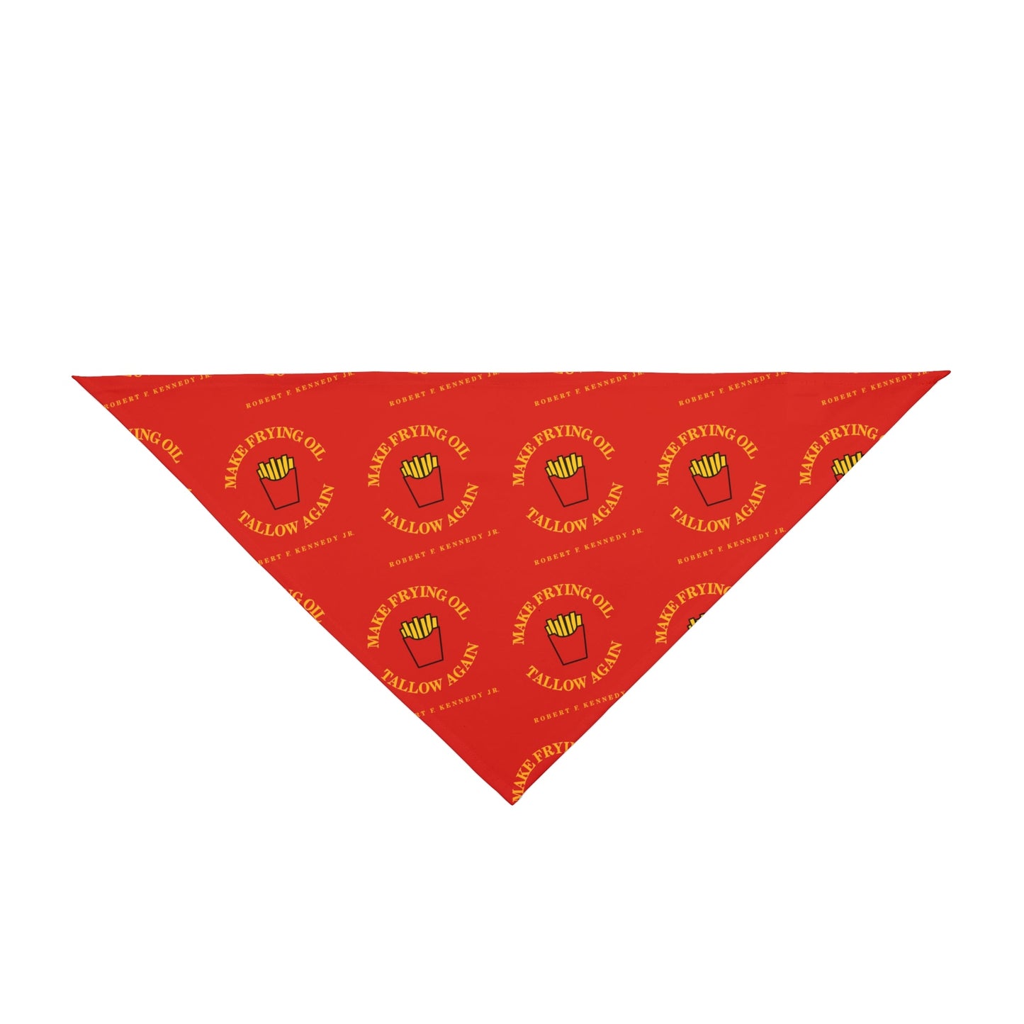 Make Frying Oil Tallow Again Red Dog Bandana - Team Kennedy Official Merchandise