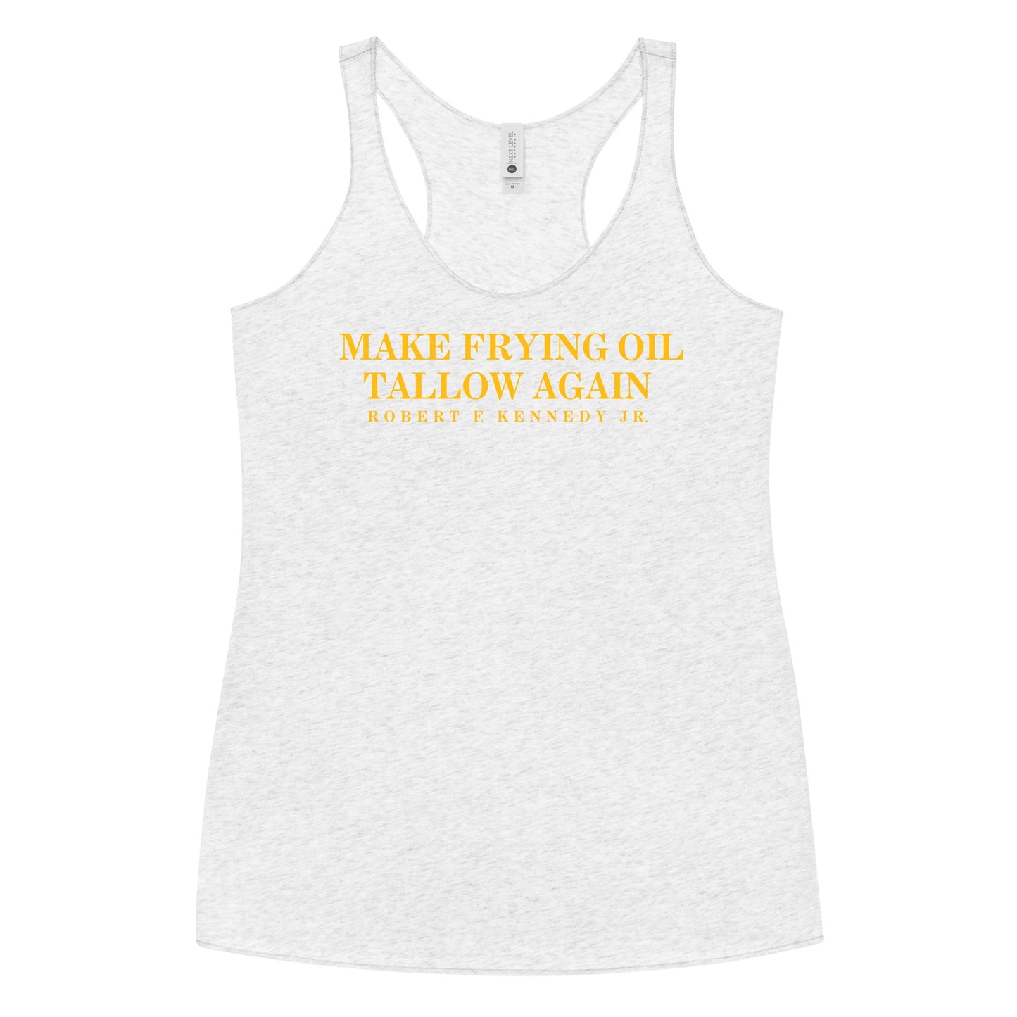 Make Frying Oil Tallow Again Women's Racerback Tank - Team Kennedy Official Merchandise