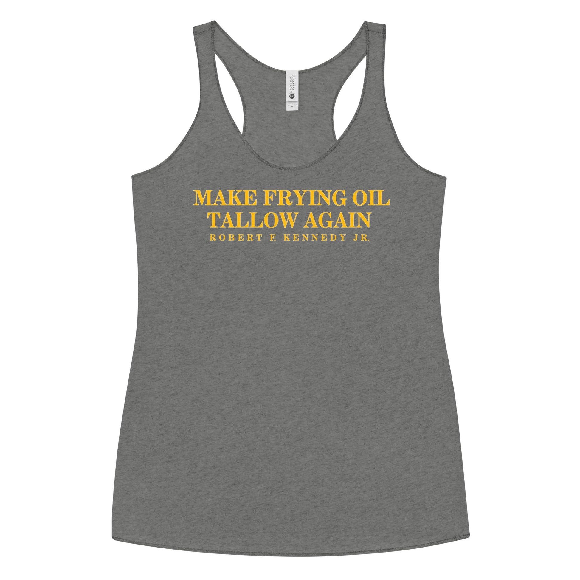 Make Frying Oil Tallow Again Women's Racerback Tank - Team Kennedy Official Merchandise