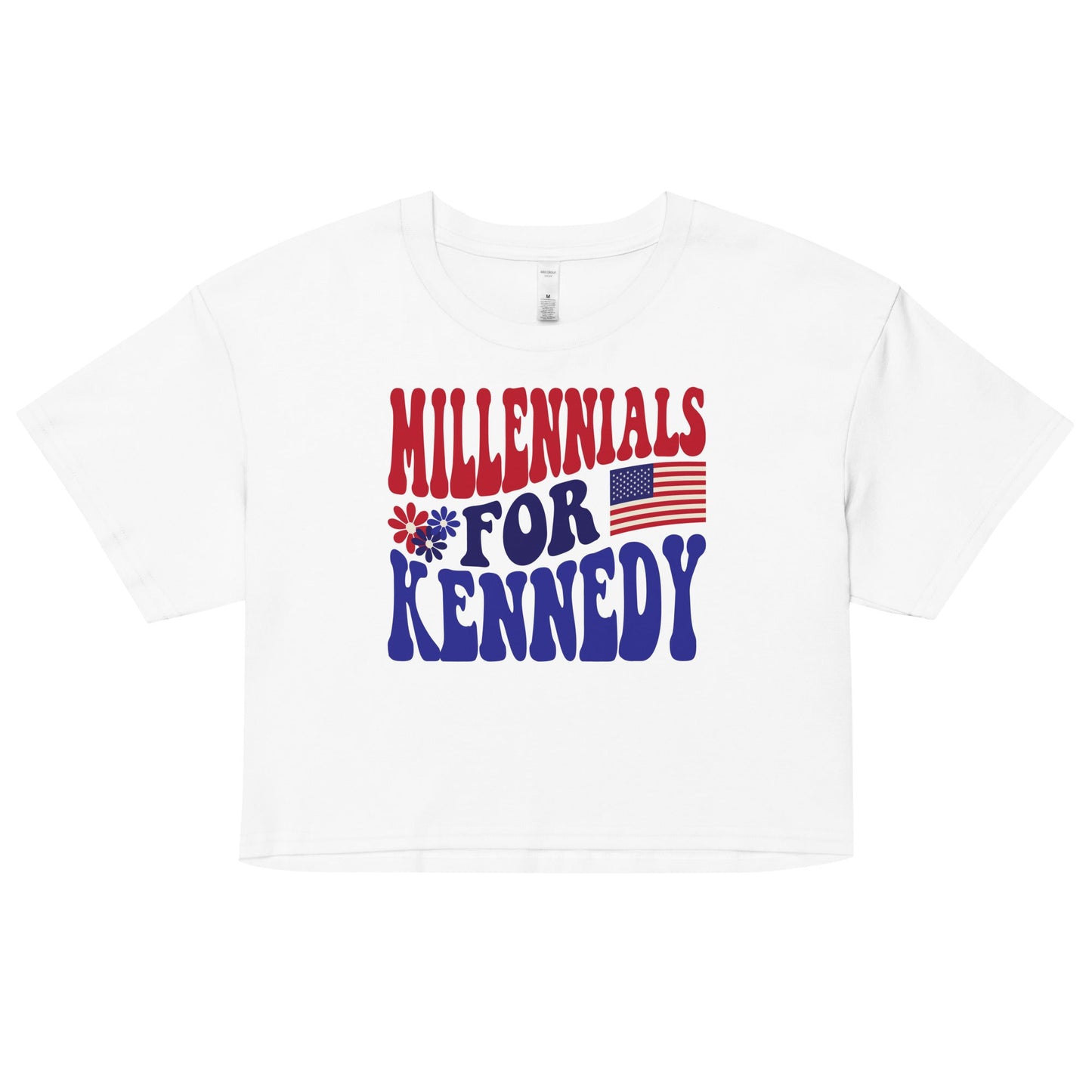 Millennials for Kennedy Women’s Crop Top - Team Kennedy Official Merchandise