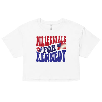 Millennials for Kennedy Women’s Crop Top - Team Kennedy Official Merchandise