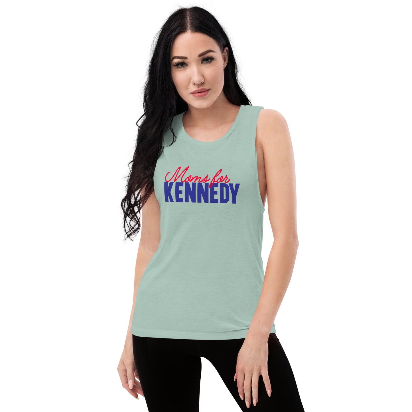 Moms for Kennedy Ladies’ Muscle Tank - TEAM KENNEDY. All rights reserved