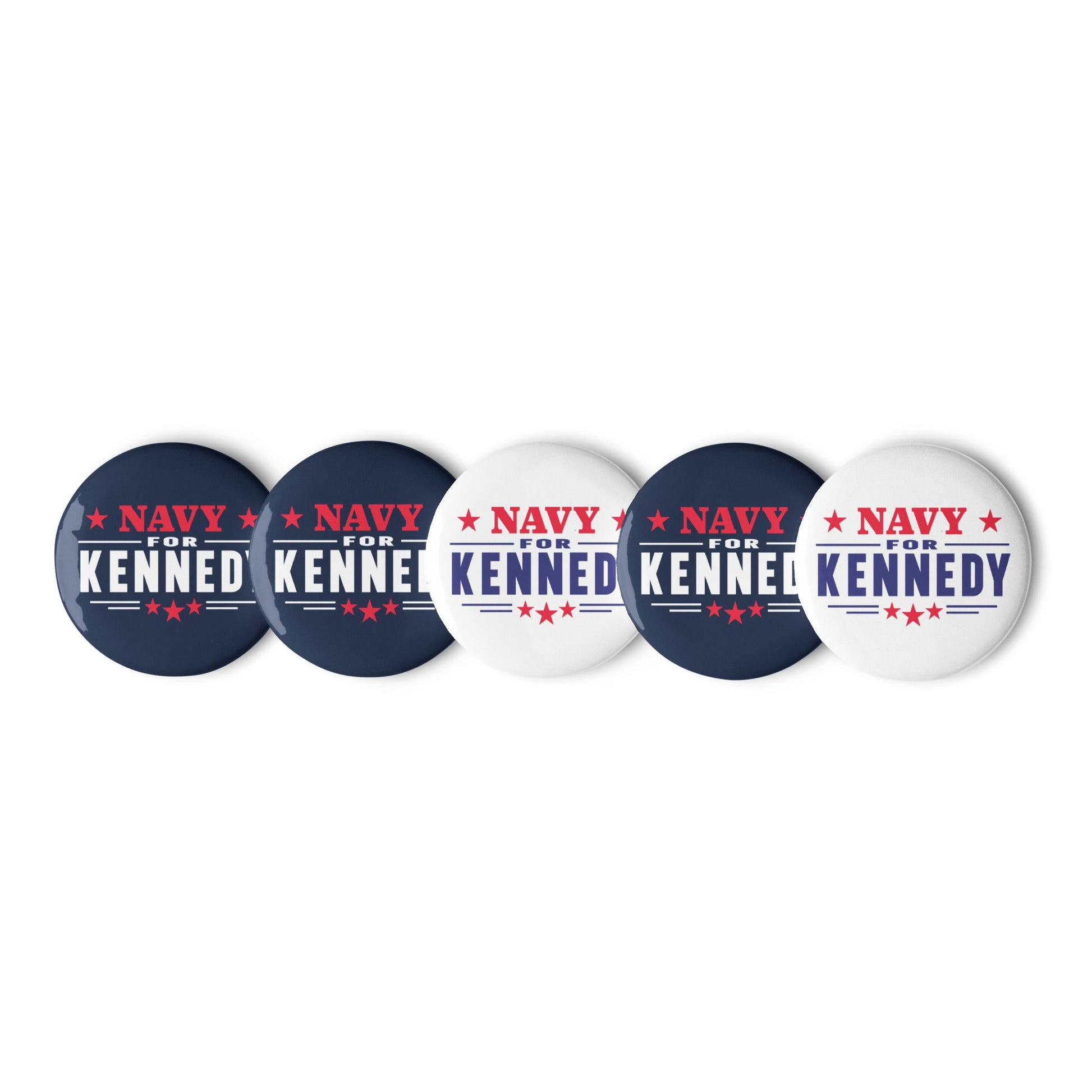 Navy for Kennedy Buttons (5 Buttons) - TEAM KENNEDY. All rights reserved