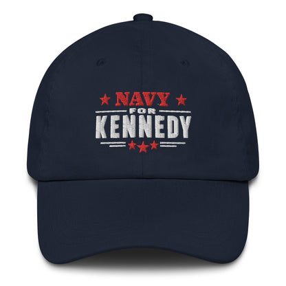 Navy for Kennedy Embroidered Dad Hat - TEAM KENNEDY. All rights reserved