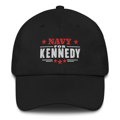 Navy for Kennedy Embroidered Dad Hat - TEAM KENNEDY. All rights reserved