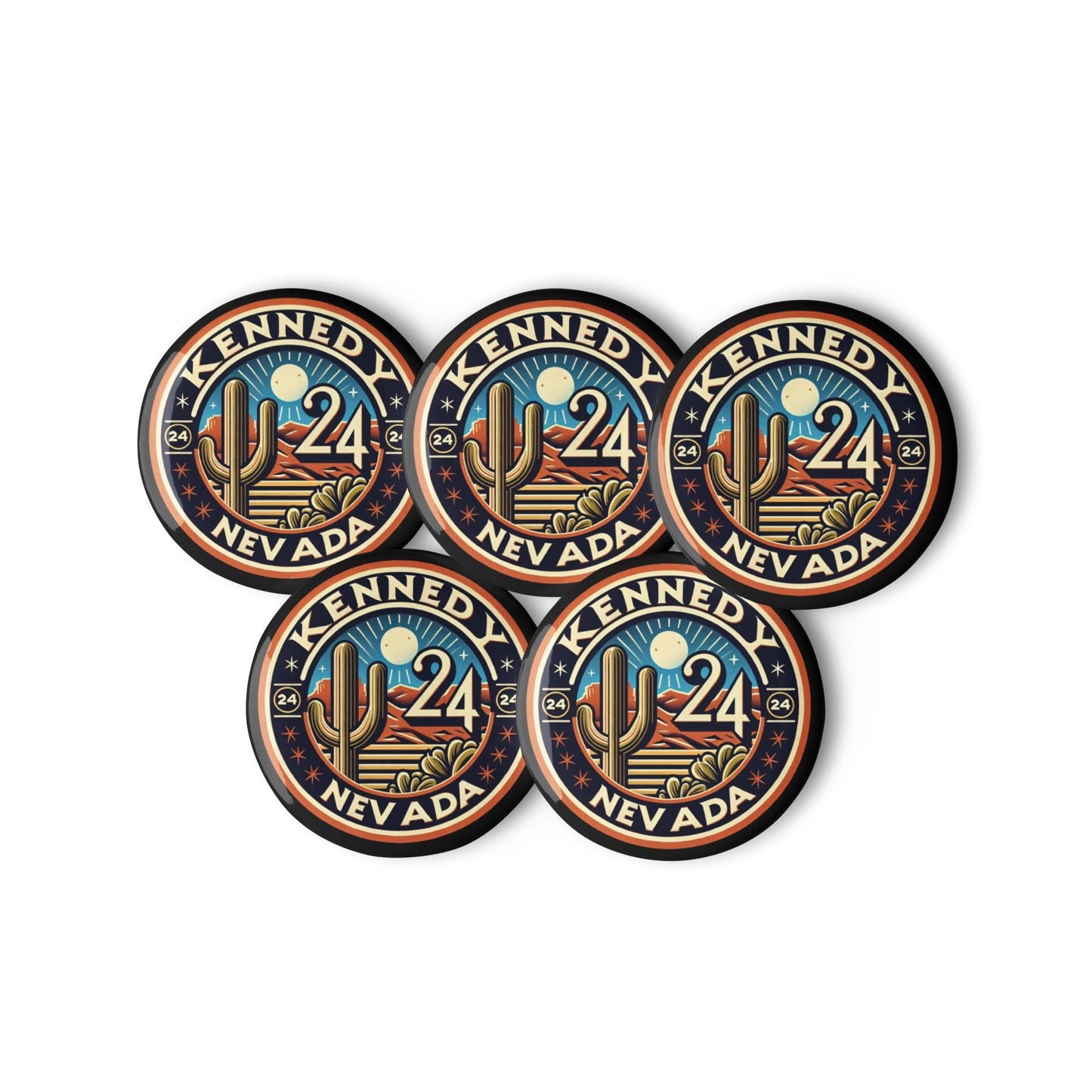 Nevada for Kennedy '24 Buttons (5 buttons) - Team Kennedy Official Merchandise