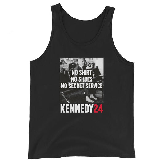 No Shirt, No Shoes, No Secret Service Men's Tank Top - TEAM KENNEDY. All rights reserved