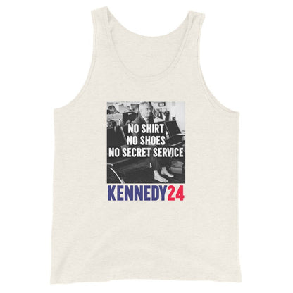 No Shirt, No Shoes, No Secret Service Men's Tank Top - TEAM KENNEDY. All rights reserved