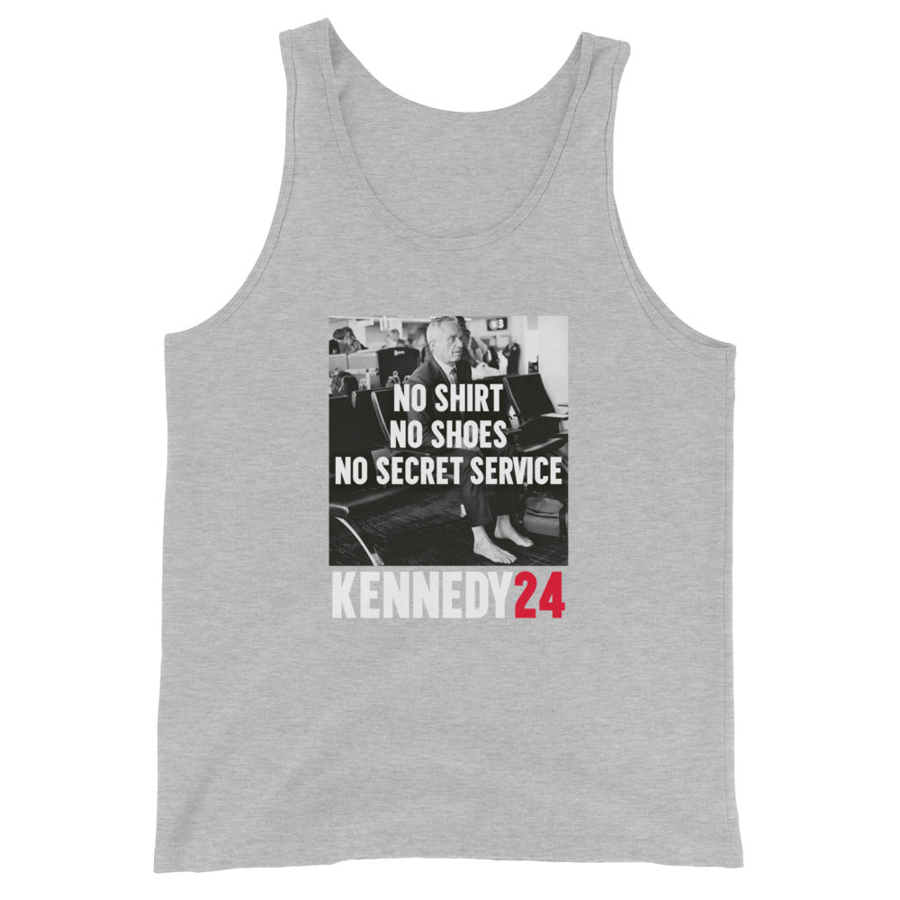 No Shirt, No Shoes, No Secret Service Men's Tank Top - TEAM KENNEDY. All rights reserved