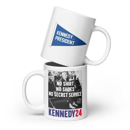 No Shirt, No Shoes, No Secret Service Mug - TEAM KENNEDY. All rights reserved