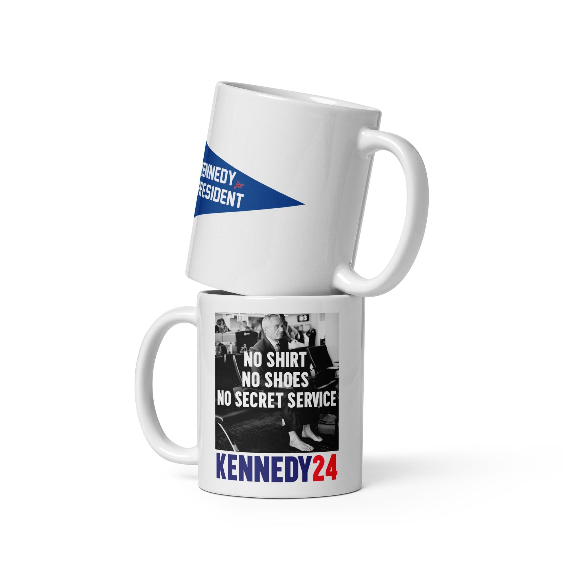 No Shirt, No Shoes, No Secret Service Mug - TEAM KENNEDY. All rights reserved