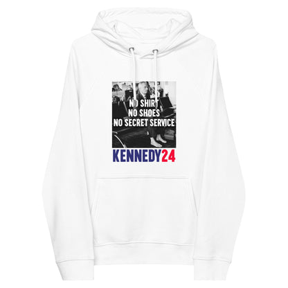 No Shirt, No Shoes, No Secret Service Unisex Hoodie - TEAM KENNEDY. All rights reserved