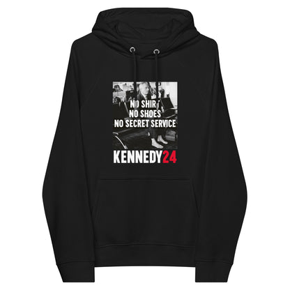 No Shirt, No Shoes, No Secret Service Unisex Hoodie - TEAM KENNEDY. All rights reserved