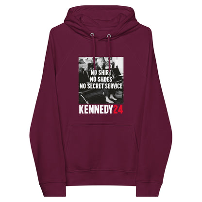 No Shirt, No Shoes, No Secret Service Unisex Hoodie - TEAM KENNEDY. All rights reserved