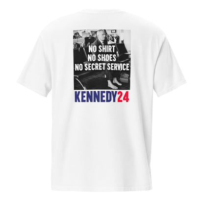 No Shirt, No Shoes, No Secret Service Unisex Pocket Tee - Team Kennedy Official Merchandise